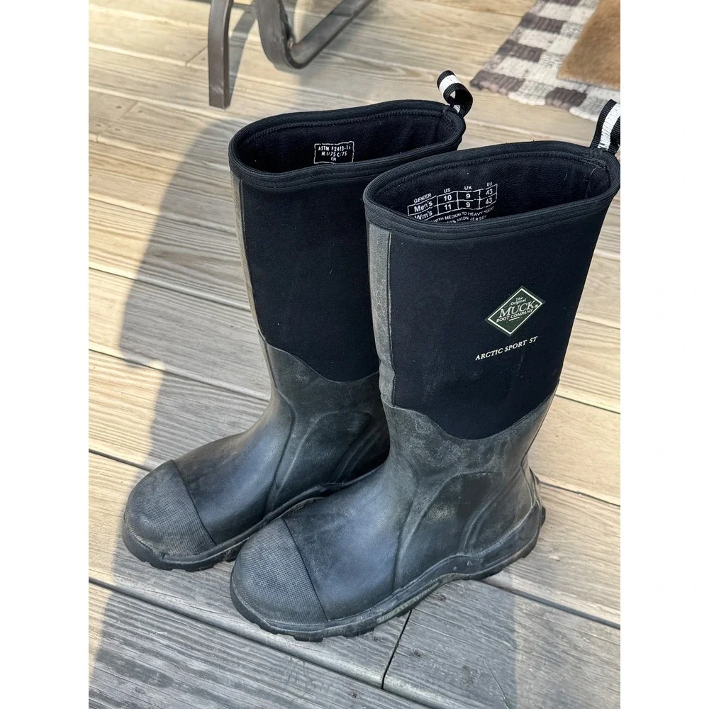 Muck Boot Co Arctic Sport ST Men 10 Steel Toe Waterproof Insulated Work Boots EH